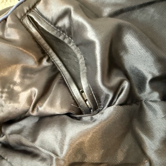 WHET BLU New York size 8 EUC/MINT lightly lined Lux leather belted side zip moto - Picture 12 of 16